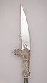 Glaive of the Bodyguard of the Tiepolo Family, Steel, wood, textile, gold, Italian