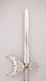 Halberd of the Bodyguard of Philip II, Margrave of Baden-Baden (1559–1588), Steel, wood, gold, textile, metallic thread, German