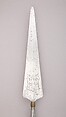 Partisan, Steel, wood (ash), textile, brass, gold, Dutch or Italian, Florence