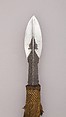 Hunting Spear, Steel, wood, leather, textile, copper alloy, gold, French