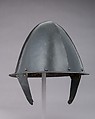Cabasset, Steel, leather, possibly British