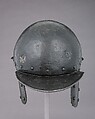 Siege Helmet, Steel, leather, textile, French