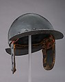 Siege Helmet, Steel, leather, textile, French