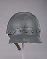 Siege Helmet, Steel, leather, textile, probably French