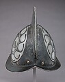 Morion, Steel, leather, brass, German