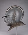 Closed Burgonet of "Savoyard" Type, Steel, leather, Italian
