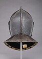 Closed Burgonet of "Savoyard" Type, Steel, leather, Italian
