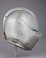 Close Helmet for Tournament, Steel, brass, Italian