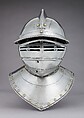 Closed Burgonet with Falling Buffe, Steel, brass, British, Greenwich