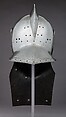 Sallet and Buffe for a Rennzeug in the Saxon Fashion, Steel, leather, German