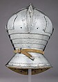 Close Helmet, Steel, leather, copper alloy, possibly Italian or Flemish