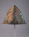 Cabasset, Steel, polychromy, brass, Italian