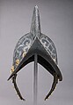 Morion, Steel, silver, pigment,
 brass, gold, glass, German, Nuremberg