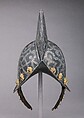 Morion, Steel, silver, pigment,
 brass, gold, glass, German, Nuremberg