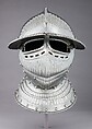 Burgonet, Steel, leather, German