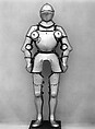 Armor, Steel, leather, German, Landshut; greaves and sabatons, German, Augsburg (?)