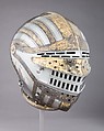 Close-Helmet in the style of the 16th century, Steel, gold, copper alloy, France, Paris
