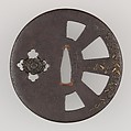 Sword Guard (Tsuba), Bronze, copper, Japanese