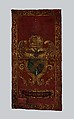 Banner of Pope Alexander VIII (reigned 1689–91), Silk, gold pigment, polychromy, probably Italian, Rome