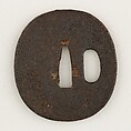 Sword Guard (<i>Tsuba</i>), Iron, gold, silver, Japanese