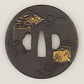 Sword Guard (<i>Tsuba</i>), Iron, gold, copper, Japanese