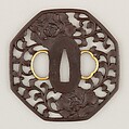 Sword Guard (<i>Tsuba</i>), Iron, gold, copper, Japanese