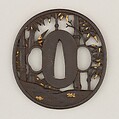 Sword Guard (<i>Tsuba</i>), Iron, gold, copper, Japanese