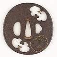 Sword Guard (<i>Tsuba</i>), Iron, gold,, Japanese