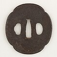 Sword Guard (<i>Tsuba</i>), Iron, gold, silver, Japanese