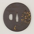 Sword Guard (<i>Tsuba</i>), Iron, gold, silver, copper, Japanese