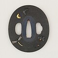 Sword Guard (<i>Tsuba</i>), Copper-gold alloy (shakudō), gold, silver, bronze, copper, Japanese