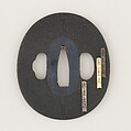 Sword Guard (<i>Tsuba</i>), Copper-gold alloy (shakudō), gold, silver, bronze, copper, Japanese