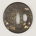 Sword Guard (<i>Tsuba</i>), Copper-silver alloy (shibuichi), gold, silver, bronze, copper, copper-gold alloy (shakudō), Japanese