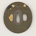 Sword Guard (<i>Tsuba</i>), Copper-silver alloy (shibuichi), copper-gold alloy (shakudō), gold, copper, Japanese