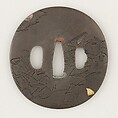 Sword Guard (<i>Tsuba</i>), Copper-silver alloy (shibuichi), gold, silver, copper-gold alloy (shakudō), copper, Japanese