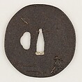 Sword Guard (<i>Tsuba</i>), Iron, gold, Japanese