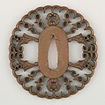 Sword Guard (<i>Tsuba</i>), Copper alloy (possibly bronze), copper, Japanese