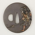 Sword Guard (<i>Tsuba</i>), Copper-silver alloy (shibuichi), copper-gold alloy (shakudō), copper, gold, silver, Japanese