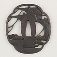 Sword Guard (Tsuba), Iron, copper, Japanese