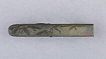 Knife Handle (Kozuka), Iron, copper-silver alloy (shibuichi), copper-gold alloy (shakudō), gold, silver, Japanese