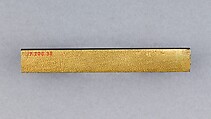 Knife Handle (Kozuka), Copper-gold alloy (shakudō), gold, Japanese