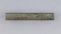Knife Handle (Kozuka), Copper-silver alloy (shibuichi), copper, gold, Japanese
