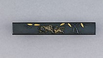 Knife Handle (Kozuka), Copper-gold alloy (shakudō), Japanese