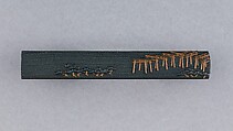 Knife Handle (Kozuka), Copper-gold alloy (shakudō), copper, silver, Japanese