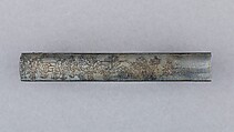 Knife Handle (Kozuka), Copper-gold alloy (shakudō), copper, silver, Japanese