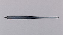 Hair Dressing Tool (Kogai), Copper-gold alloy (shakudō), gold, Japanese