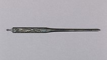 Hair Dressing Tool (Kogai), Copper-silver alloy (shibuichi), gold, silver, Japanese