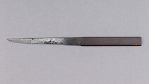 Knife Handle (Kozuka) with Blade, Copper, gold, copper-gold alloy (shakudō), steel, Japanese