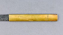 Knife Handle (Kozuka) with Blade, Copper-gold alloy (shakudō), gold, silver, steel, Japanese