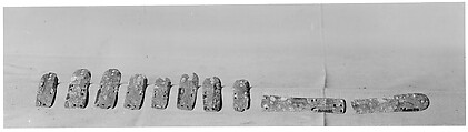 Lamellae of Lamellar Armor (Probably from a Corselet), Bronze, gold, Japanese